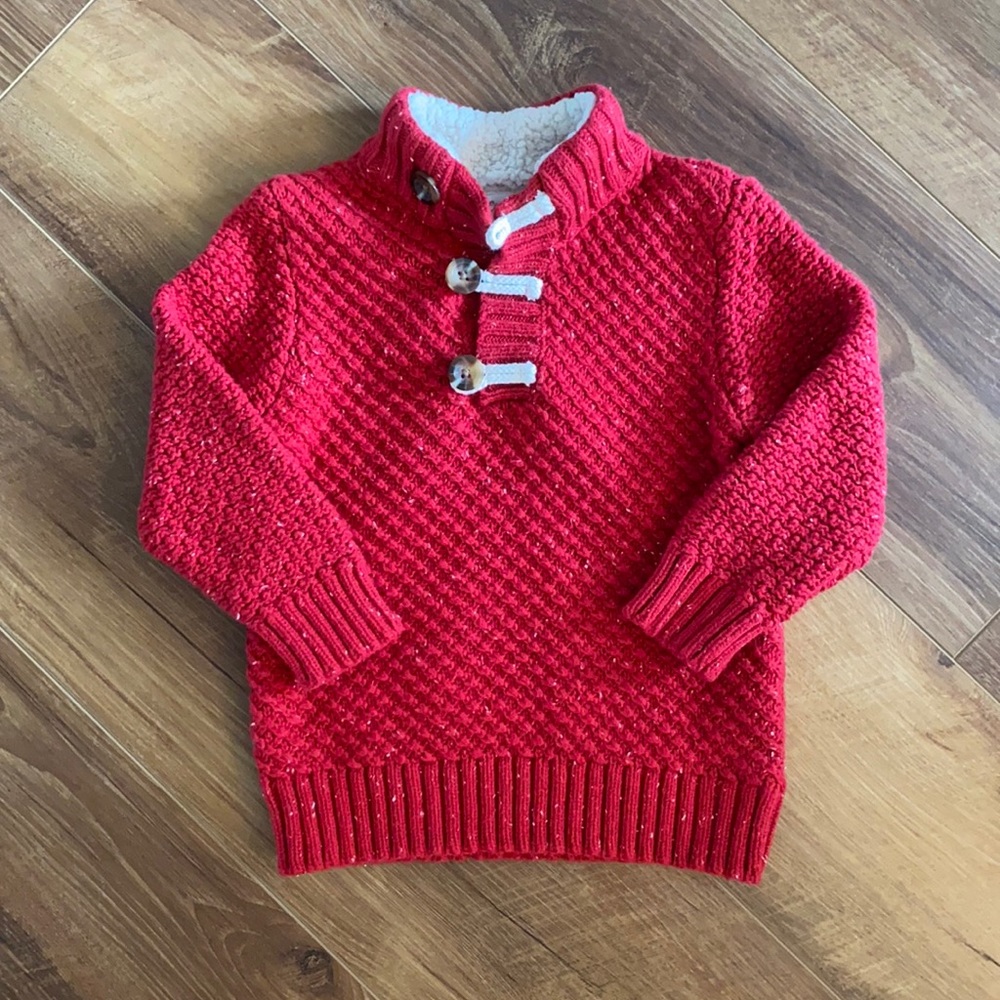 Sweater with Sherpa collar